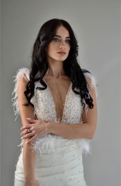 Mini wedding dress
